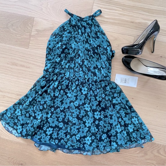 NWT Love by Theia Pleated A-Line Dress - Picture 1 of 4